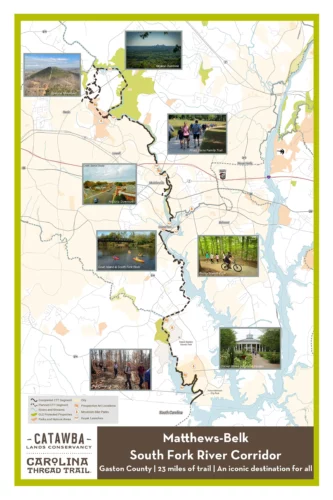 Map of the Planned Matthews-Belk South Fork River Corridor